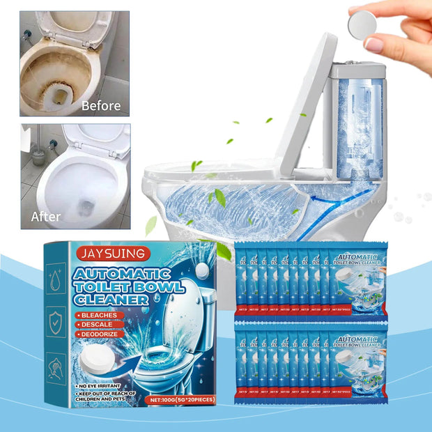 JAYSUING Automatic Toilet Bowl Cleaner Tablets for Effortless Cleaning and Freshness