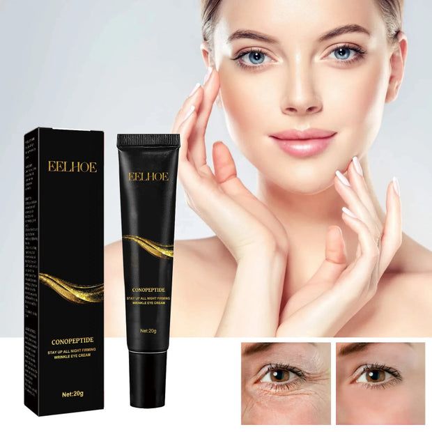 EELHOE Eye Cream - Conopeptide Stay Up All Night Firming Wrinkle Eye Cream 20g for Revitalized Eyes