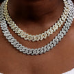 Luxury Diamond-Cut Curb Chain Necklace Set in Silver and Gold