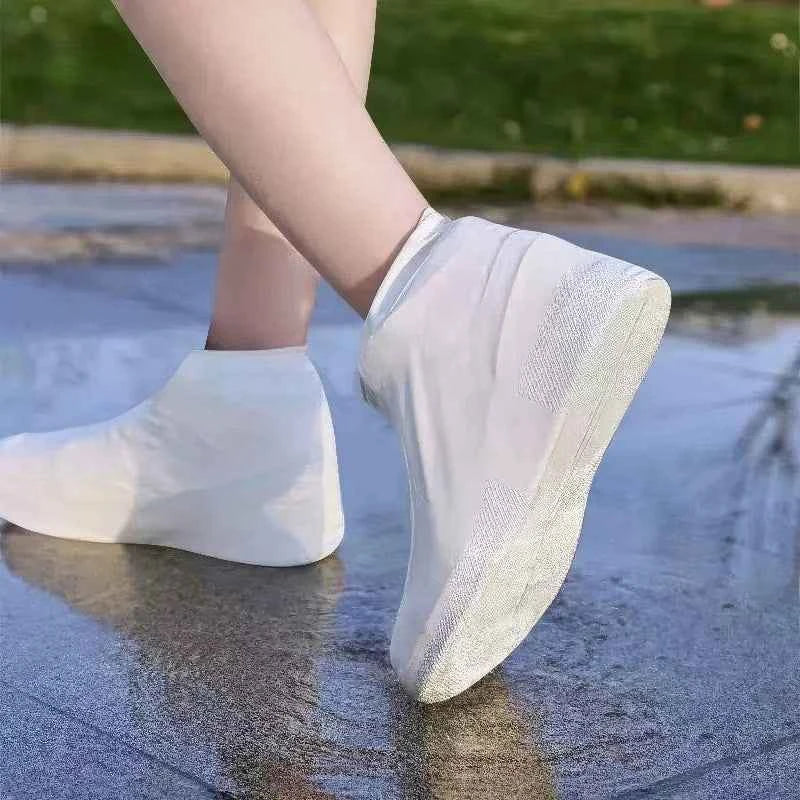 Waterproof Silicone Shoe Covers - 1 Pair, Reusable, Slip-On Design for Shoes