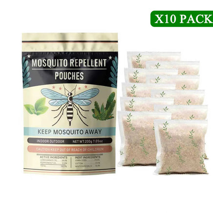 10 Pack Mosquito Repellent Pouches – Outdoor & Indoor Mosquito Deterrent for Home, Patio, Camping & Car
