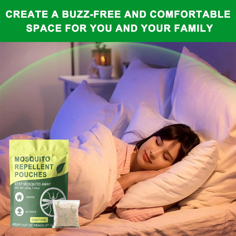 10 Pack Mosquito Repellent Sachets – Natural Plant Oil Mosquito Deterrent for Indoor & Outdoor Use