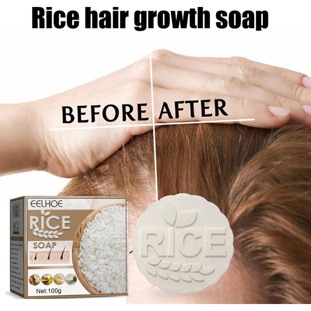 EELHOE Rice Soap for Hair Growth – Nourishing Rice Soap 100g