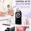 Makartt YEEYAN Cordless Nail Drill Machine with LCD Display, Low Vibration Electric Nail File for Gel Removal & Home Nail Care