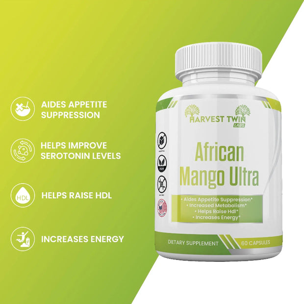 Harvest Twin Labs African Mango Ultra Capsules – Metabolism & Energy Support