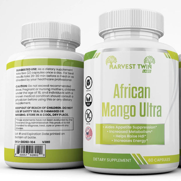 Harvest Twin Labs African Mango Ultra Capsules – Metabolism & Energy Support