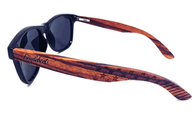 Zebrawood Stars & Bars Sunglasses