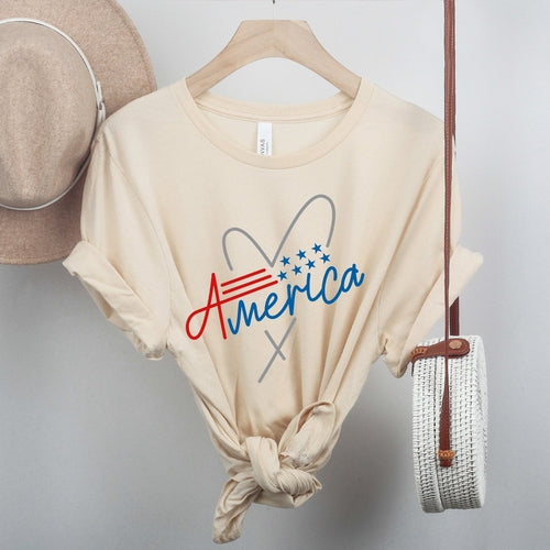 America Heart Tee