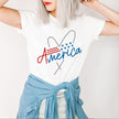 America Heart Tee