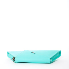 Angelica Turquoise Clutch Leather