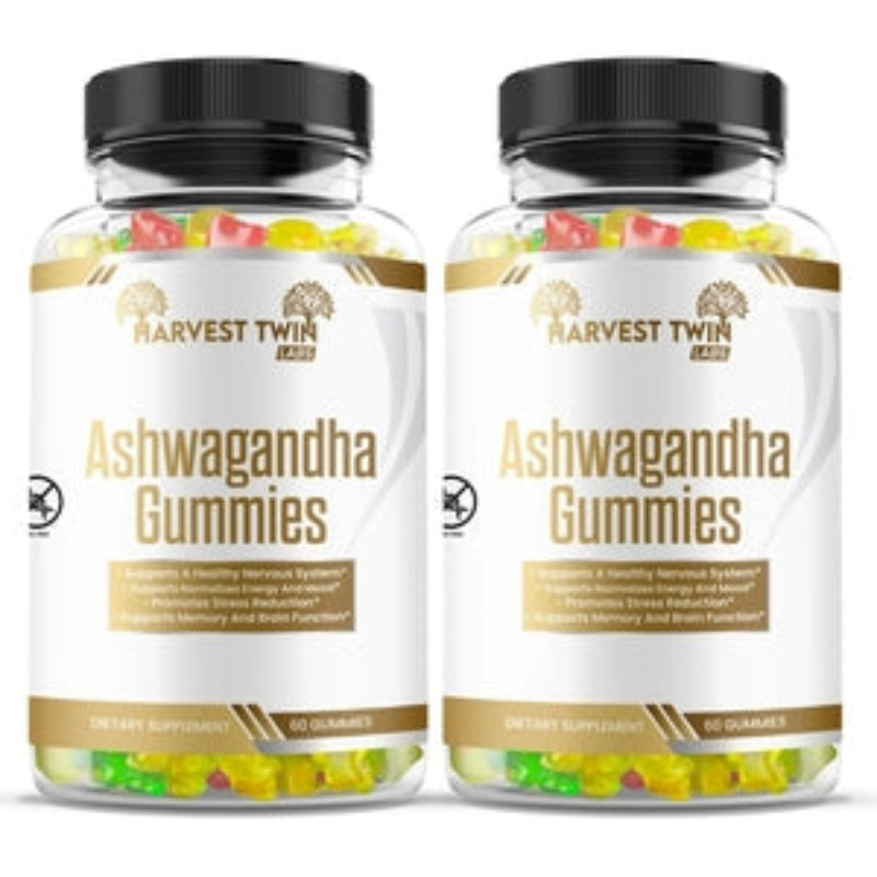 Harvest Twin Labs Ashwagandha Gummies – Stress Relief & Memory Support
