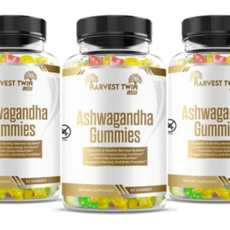 Harvest Twin Labs Ashwagandha Gummies – Stress Relief & Memory Support