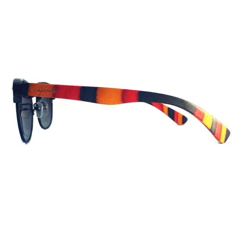 Lunettes de soleil de skateboard à dégradé corail
