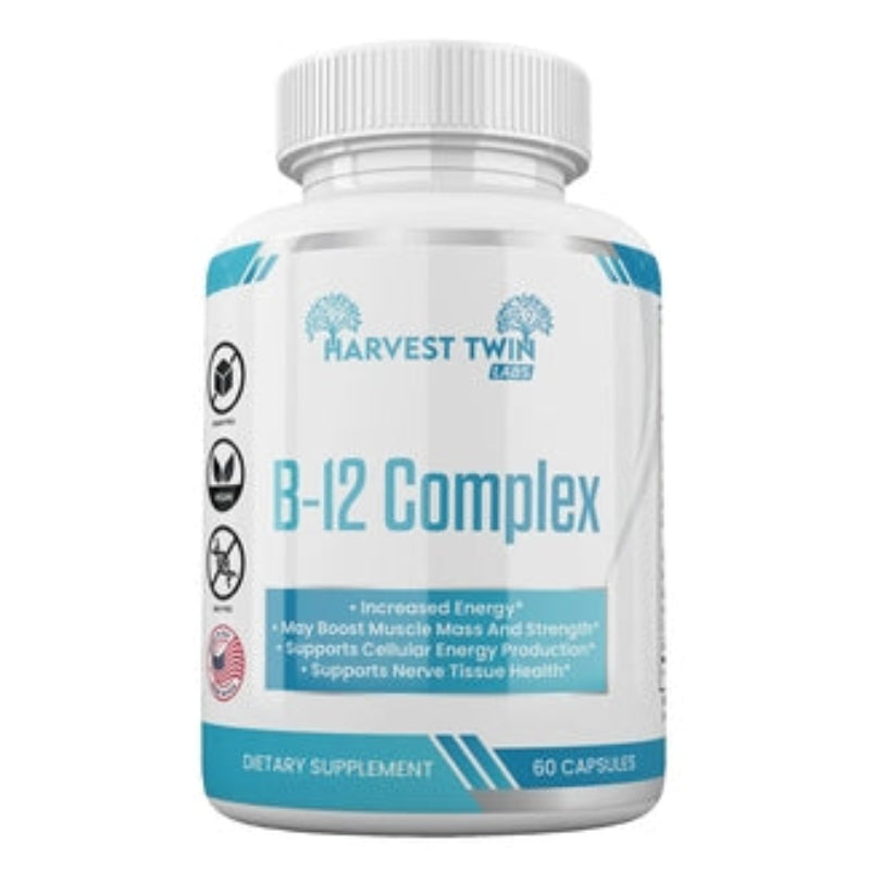 Harvest Twin Labs B-12 Complex Dietary Supplement – 60 Capsules