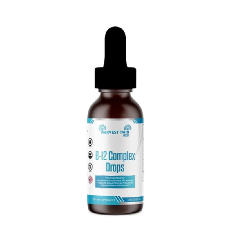 Harvest Twin Labs B-12 Complex Liquid Drops 60ml Energy Supplement