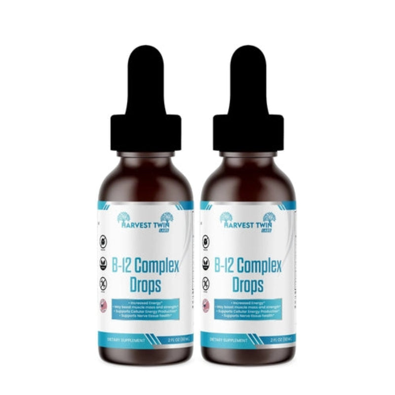 Harvest Twin Labs B-12 Complex Liquid Drops 60ml Energy Supplement
