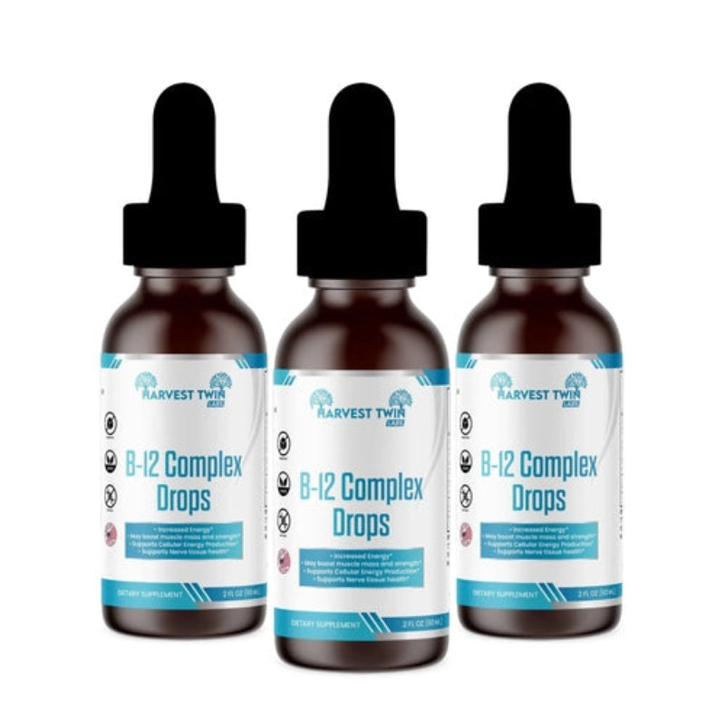 Harvest Twin Labs B-12 Complex Liquid Drops 60ml Energy Supplement