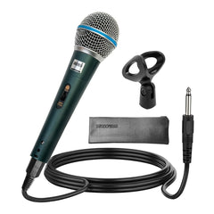 5Core XLR Microphone Dynamic Mic Karaoke Singing Studio Mics Handheld