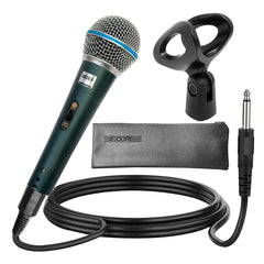 5Core XLR Microphone Dynamic Mic Karaoke Singing Studio Mics Handheld