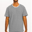 Classic Black and White Striped Men’s T-Shirt