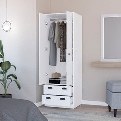 Armoire Hobbs, White Finish