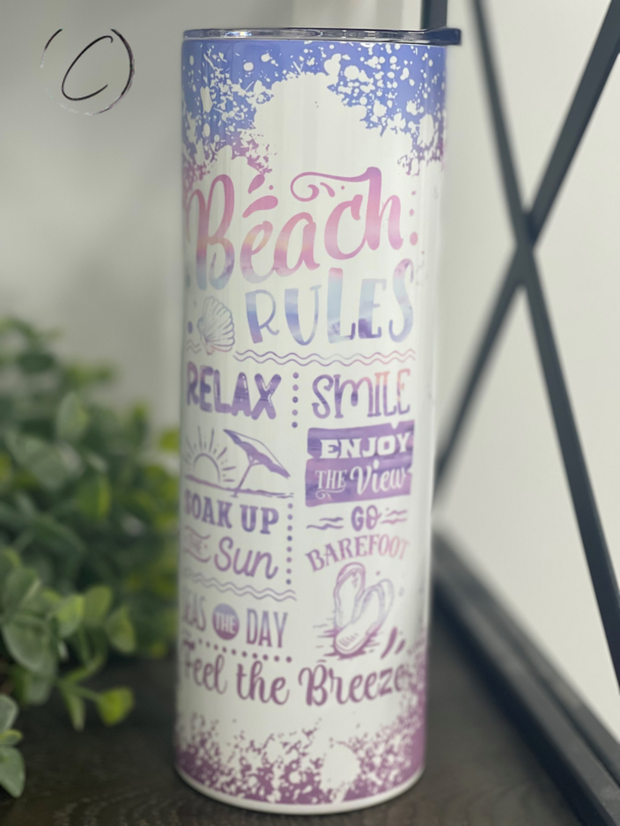 Beach Rules Tumbler