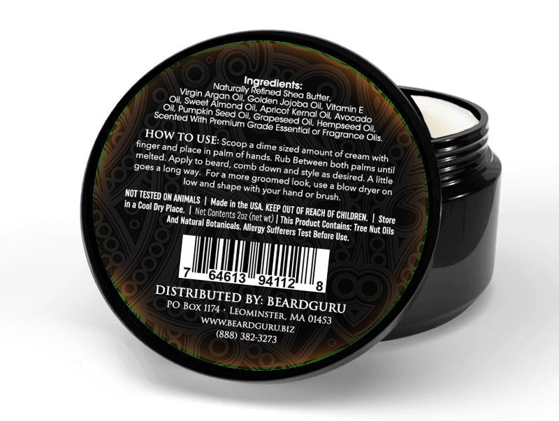 Crèmes à barbe Beard Guru Premium Rebel 2 oz.