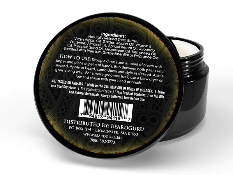 Crèmes à barbe Beard Guru Premium Smooth Whiskey 2 oz.
