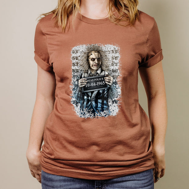 Beetlejuice Mugshot Unisex Tee