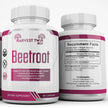 Harvest Twin Labs Beetroot Dietary Supplement – 1300mg Organic Beetroot Powder, 60 Capsules