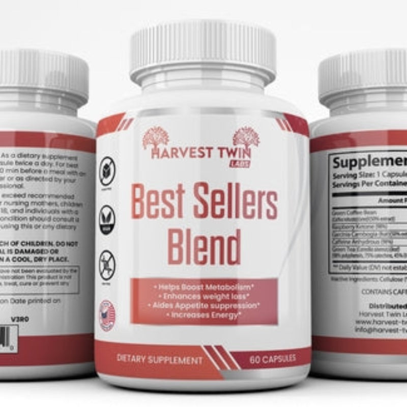 Harvest Twin Psyllium Husk Capsules – 60 Capsules for Promoting Intestinal Health