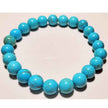 Blue Howlite Bead Braceletm