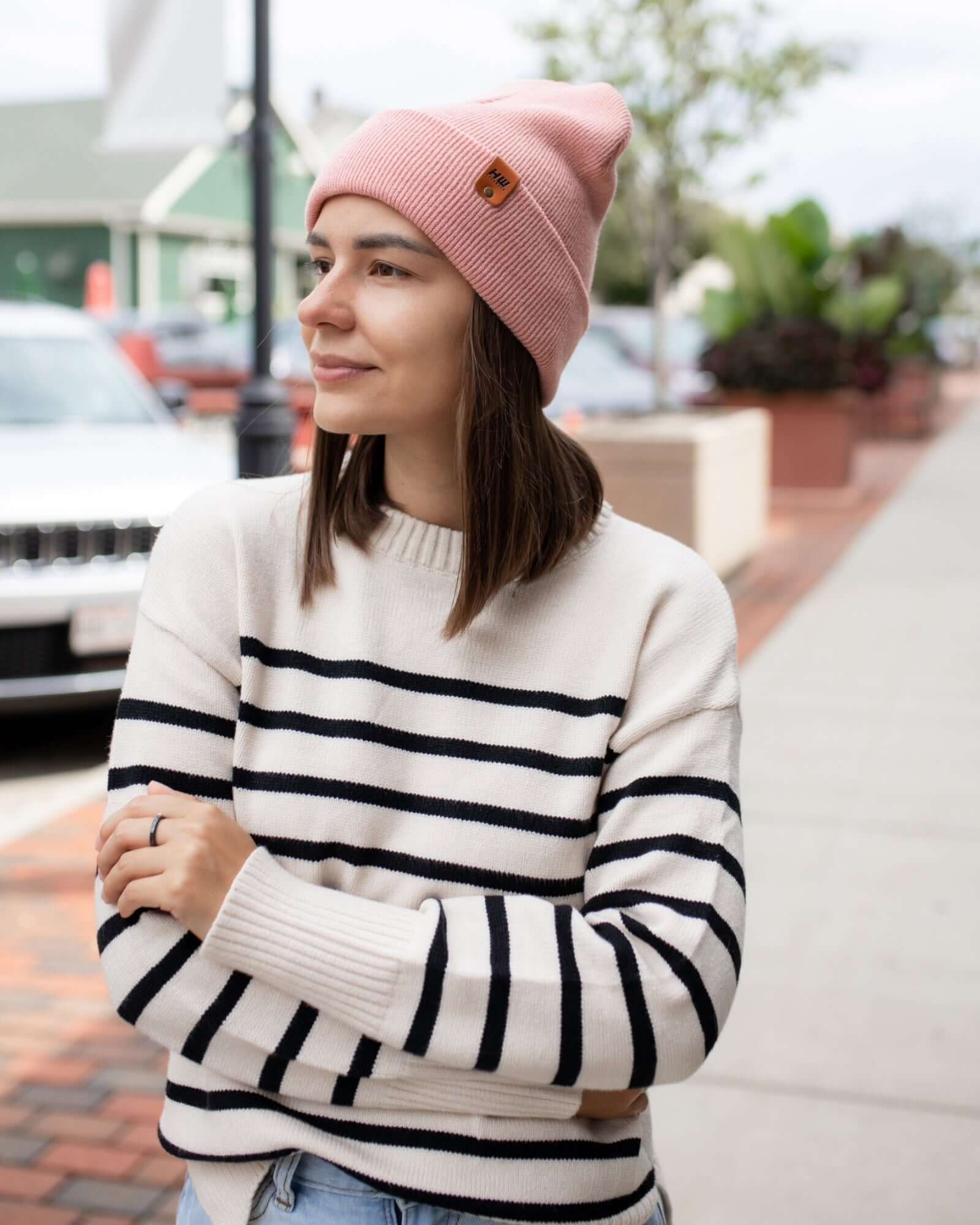 Pearl Pink Beanie