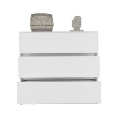 Dresser Maldus, Three Drawers, White Finish