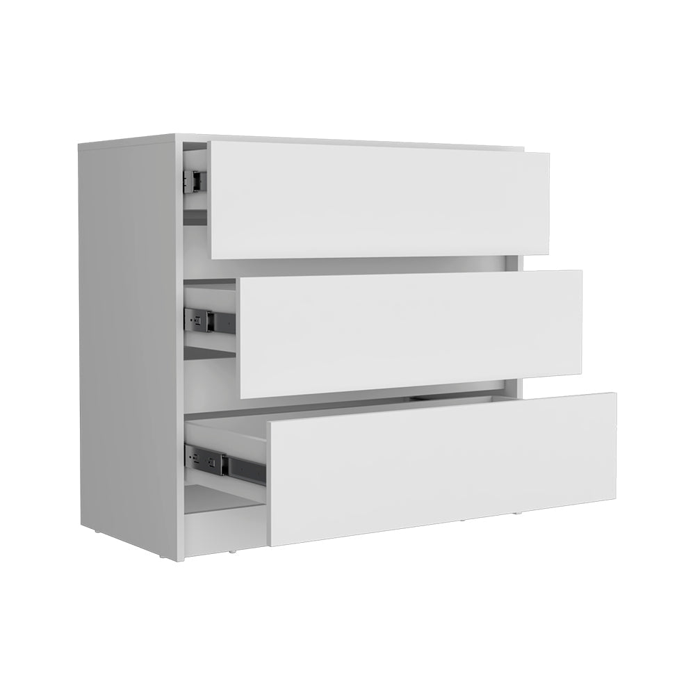 Dresser, Three Drawers, White Finish