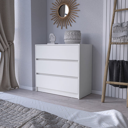 Dresser, Three Drawers, White Finish