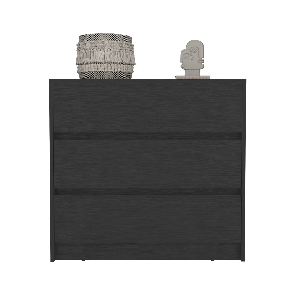 Dresser, Three drawers, Black Wengue Finish.