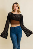 Loom Knitted Crop Sweater