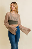 Loom Knitted Crop Sweater