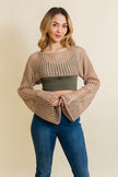 Loom Knitted Crop Sweater