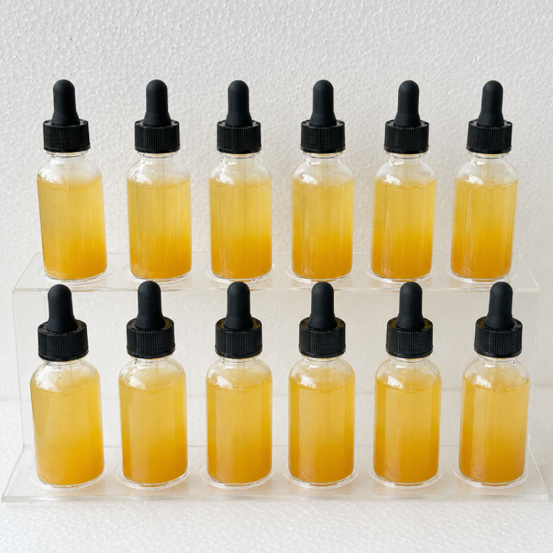 Teal Dropper Bottles