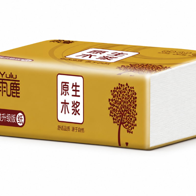 Yulu 5 Packs Drawing Paper Towels – Native Wood Pulp Thickened Extractable Facial Tissues