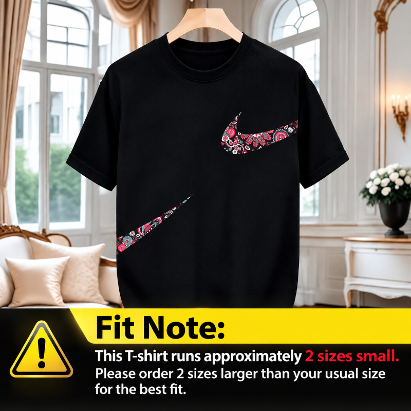 Nike Floral Logo T-shirt – Stylish Casual Wear for Men | Black & White Options