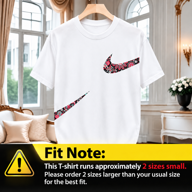 Nike Floral Logo T-shirt – Stylish Casual Wear for Men | Black & White Options