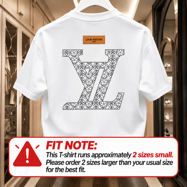 Louis Vuitton Monogram Logo T-shirt – Stylish Casual Wear for Men | Black & White Options