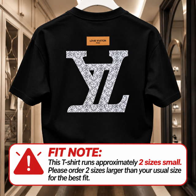 Louis Vuitton Monogram Logo T-shirt – Stylish Casual Wear for Men | Black & White Options