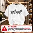Dior Logo Graphic T-shirt – Stylish Casual Wear for Women | Black & White Options