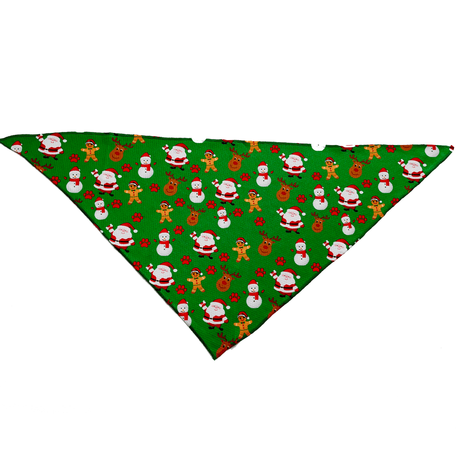 Christmas Green Dog Bandana
