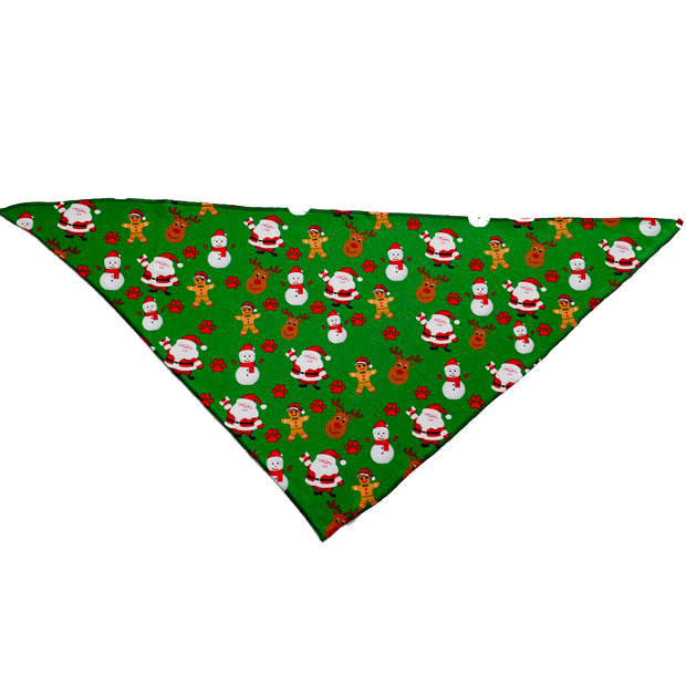 Christmas Green Dog Bandana