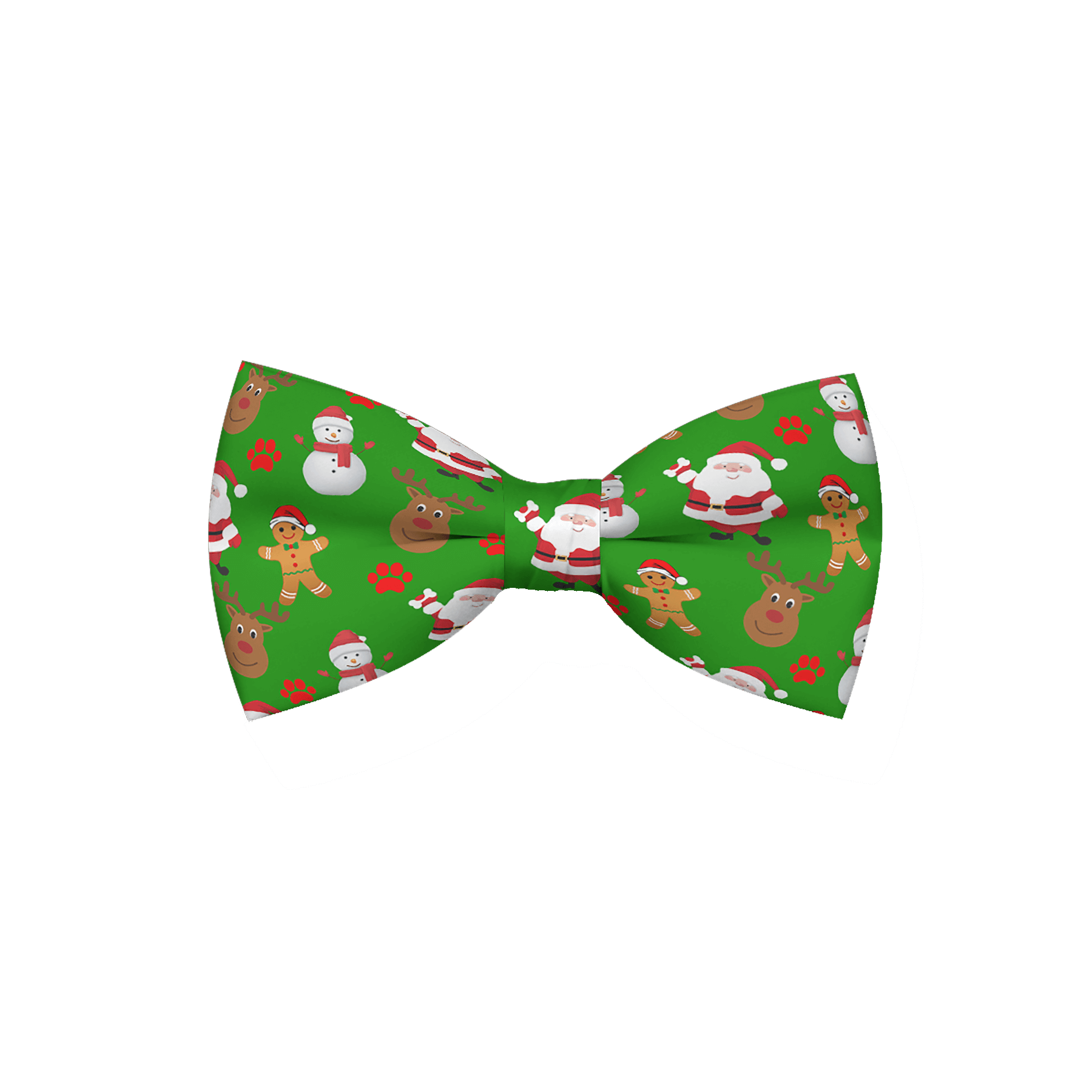 Festive Green Dog Bow Tie